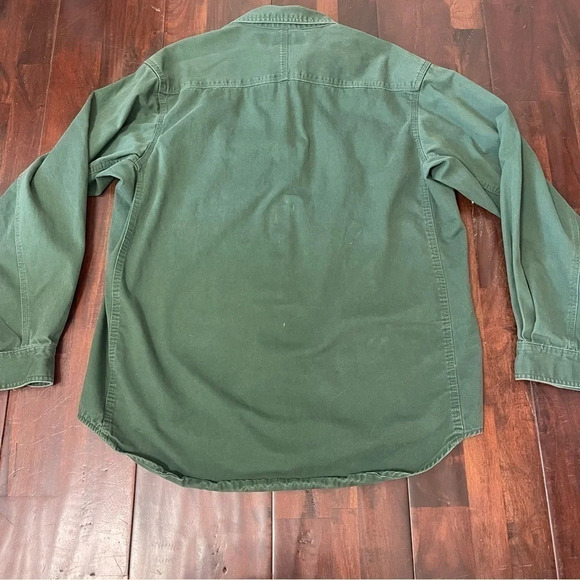 Wrangler Riggs Workwear Long Sleeve Button Down Work Shirt in Forest Green XL - Picture 4 of 4